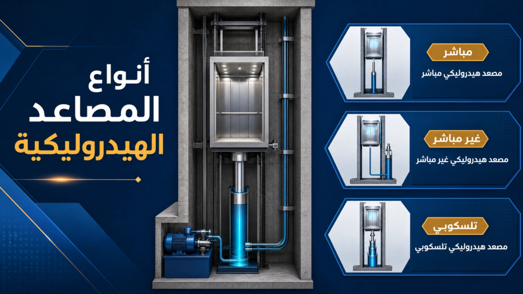 أنواع المصاعد الهيدروليكية